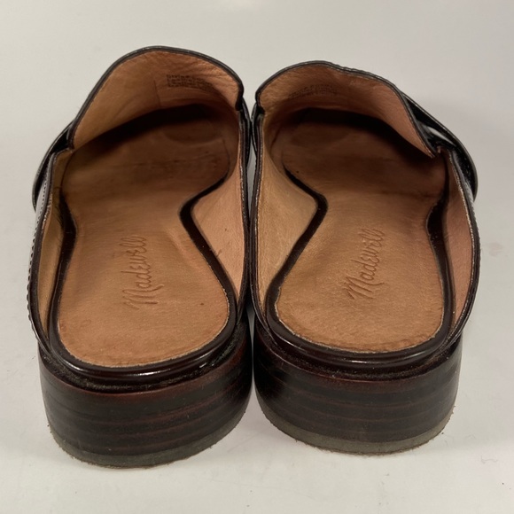 Madewell Burgandy Elin Backless Loafer slides - Picture 6 of 8